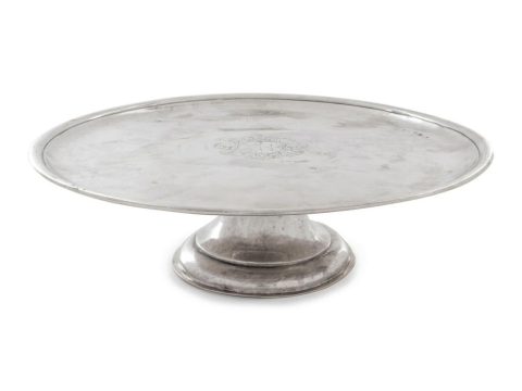 footed salver