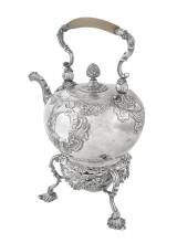 George II silver kettle
